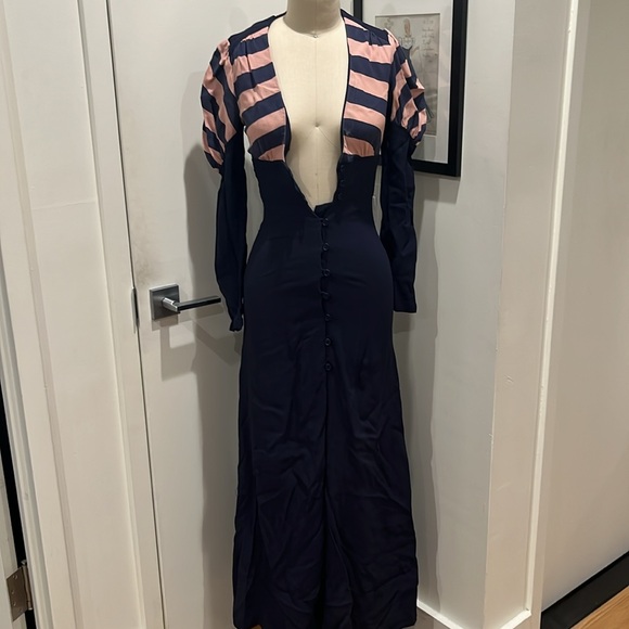 Ossie Clark moss crepe maxi dress - Picture 6 of 8